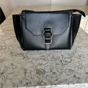 Elegant Black Leather Handbag